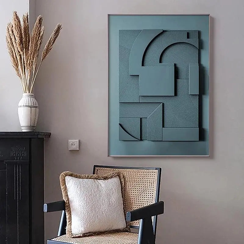 Geometric Abstract Wall Art Canvas Painting - Londecor