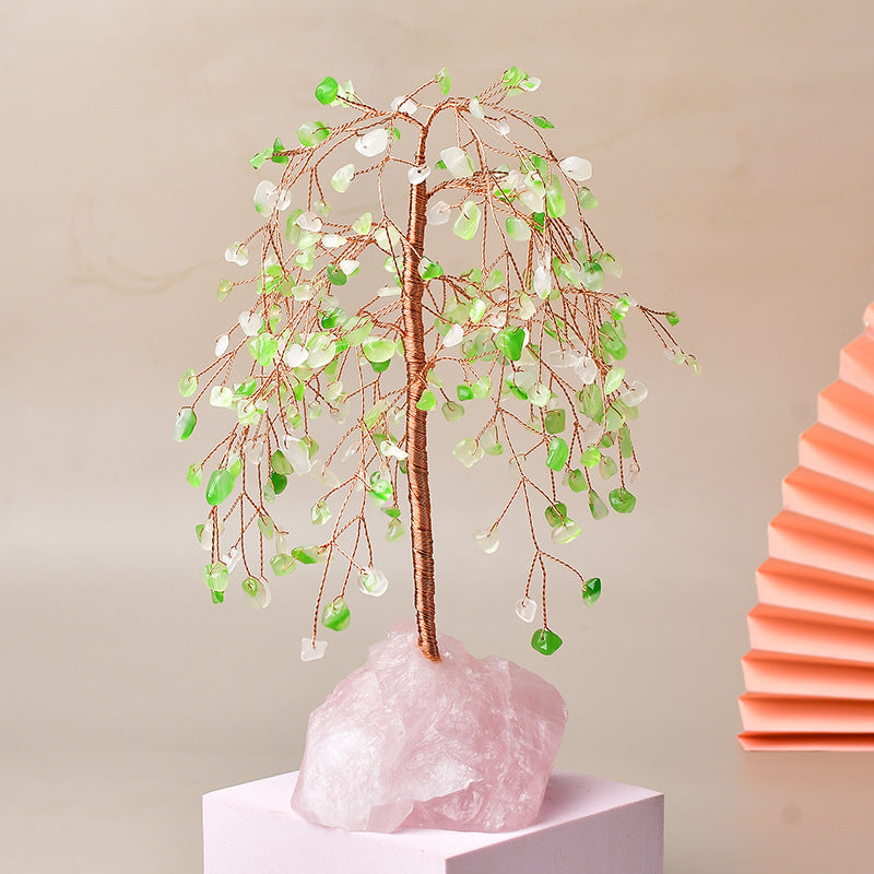 Natural Crystal Base Fortune Tree