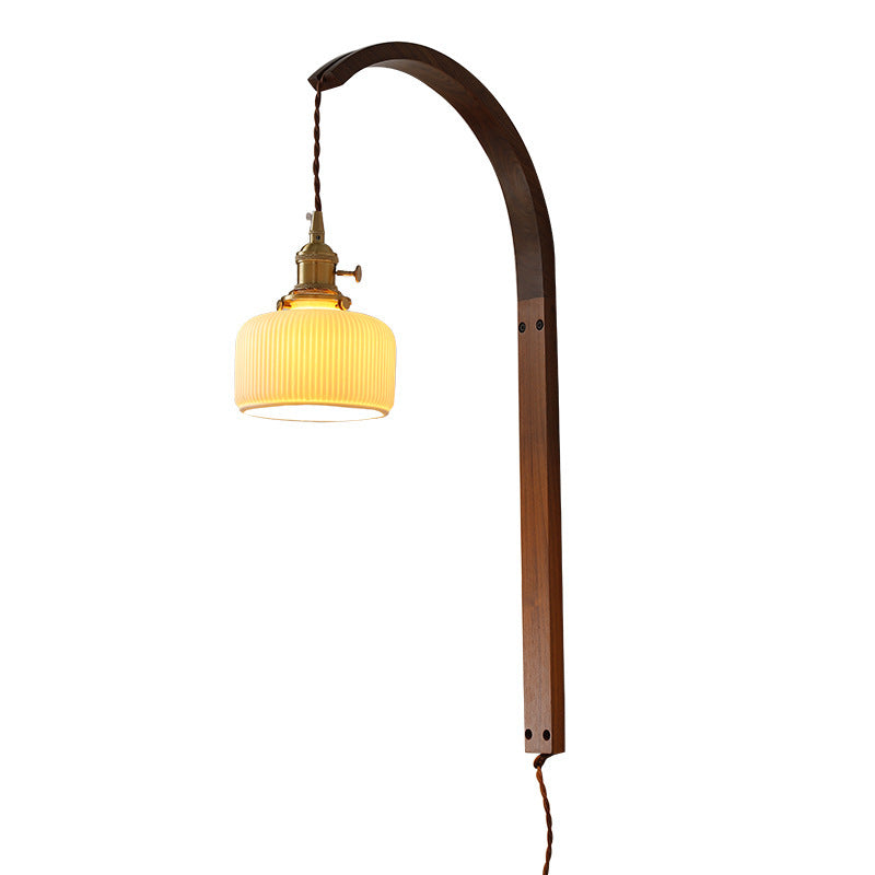 Walnut Wall Lamp