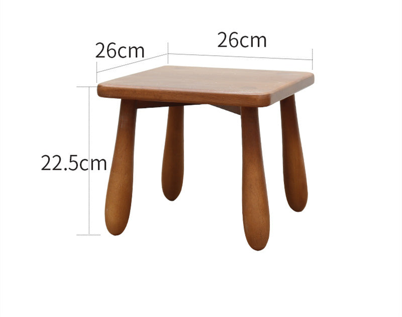 Solid Wood Low Stool