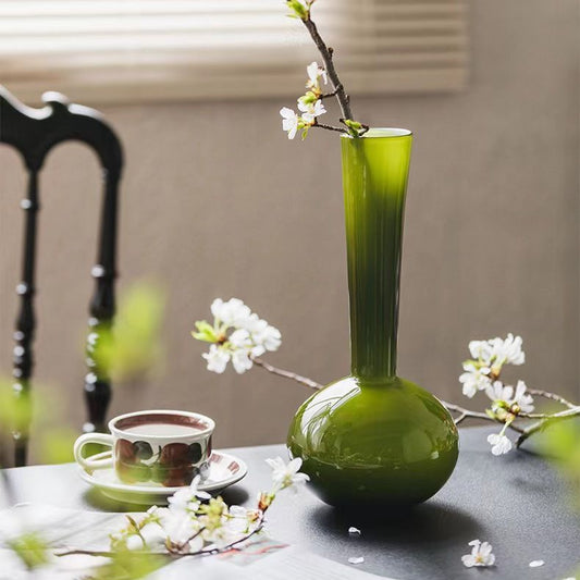 French Antique Glass Vase Londecor