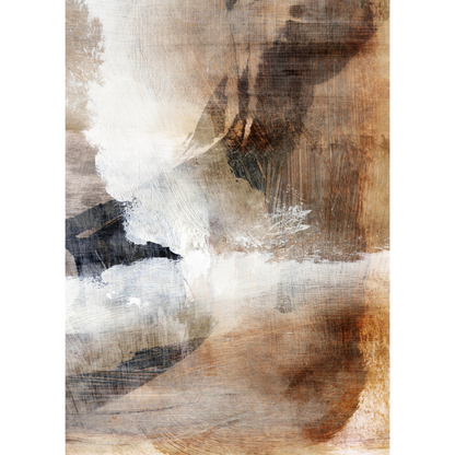 Layers 2 Framed Printed Canvas