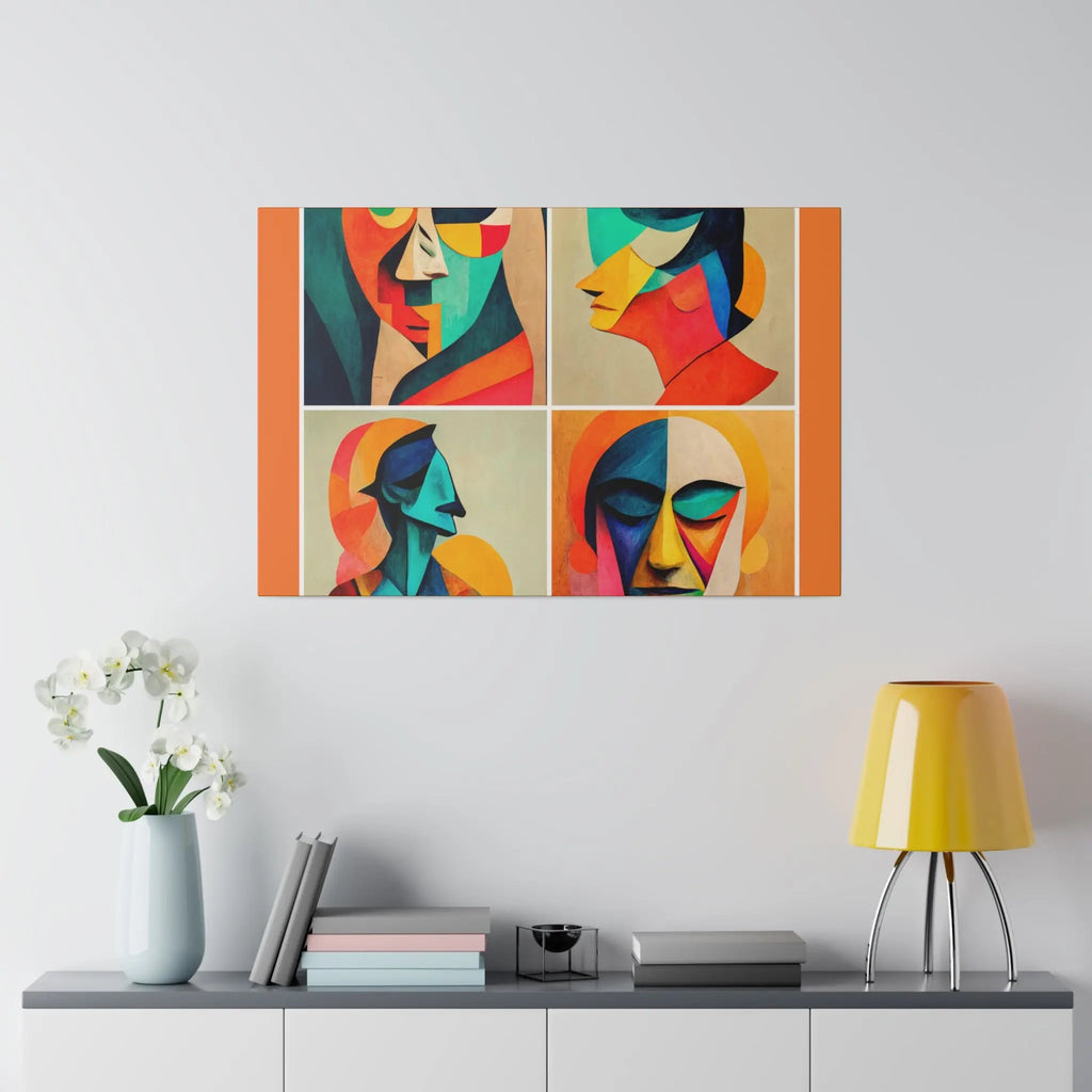 Abstract Faces Wall Art Printify