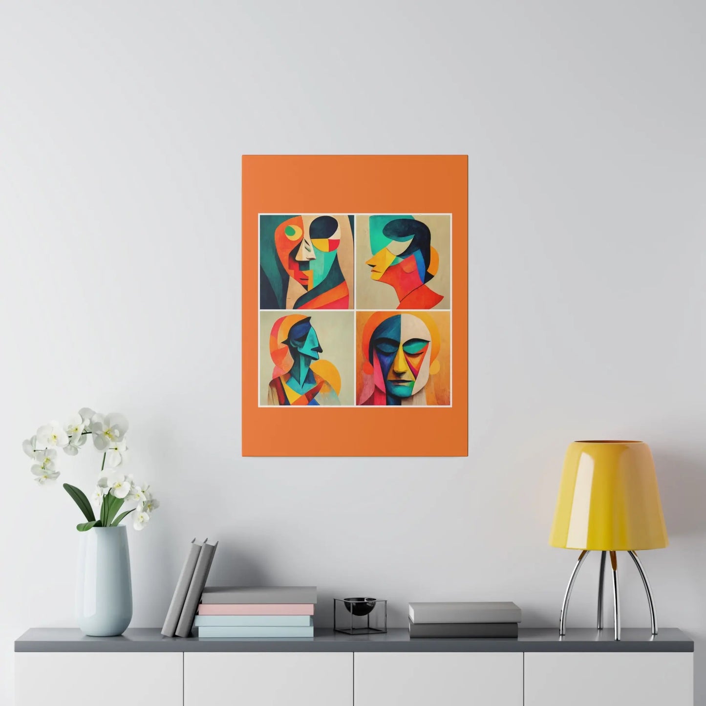 Abstract Faces Wall Art Printify