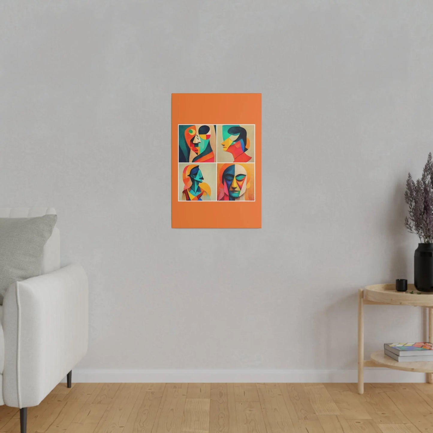 Abstract Faces Wall Art Printify