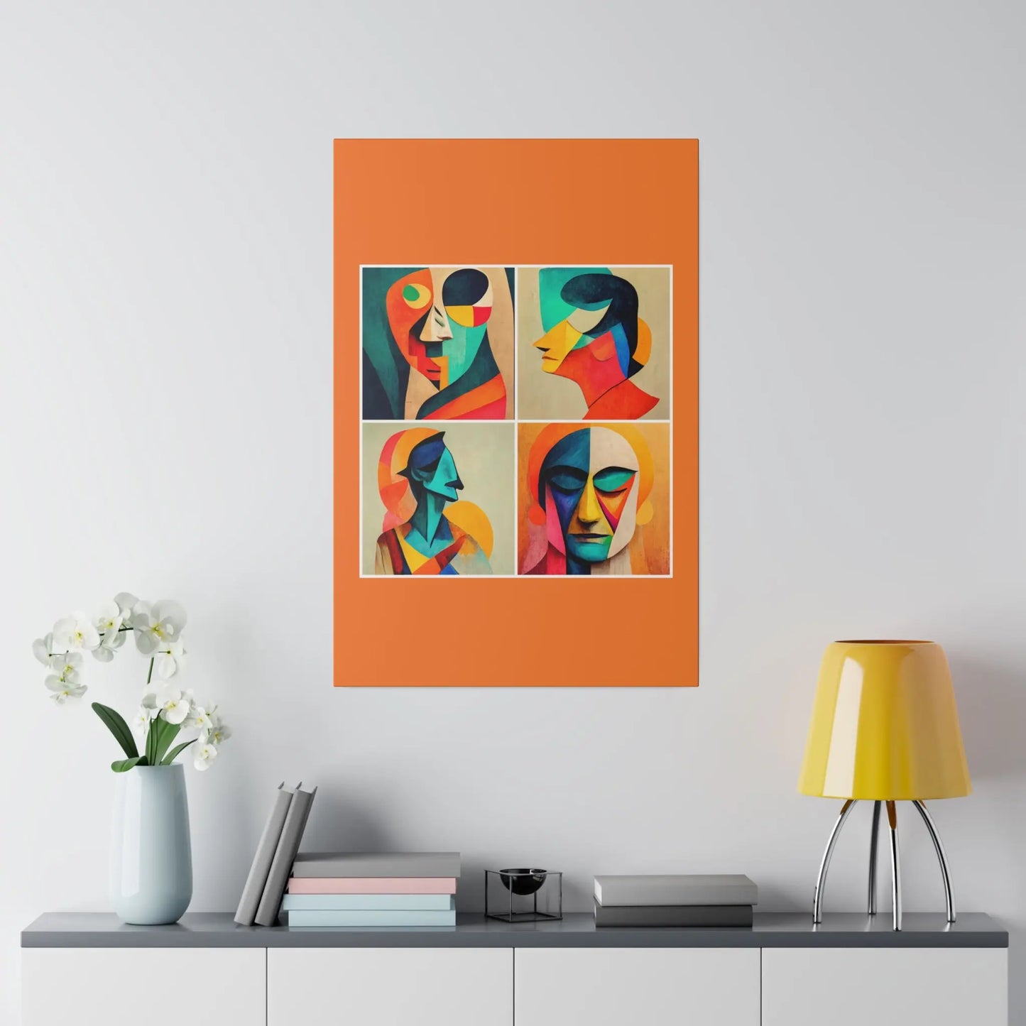 Abstract Faces Wall Art Printify