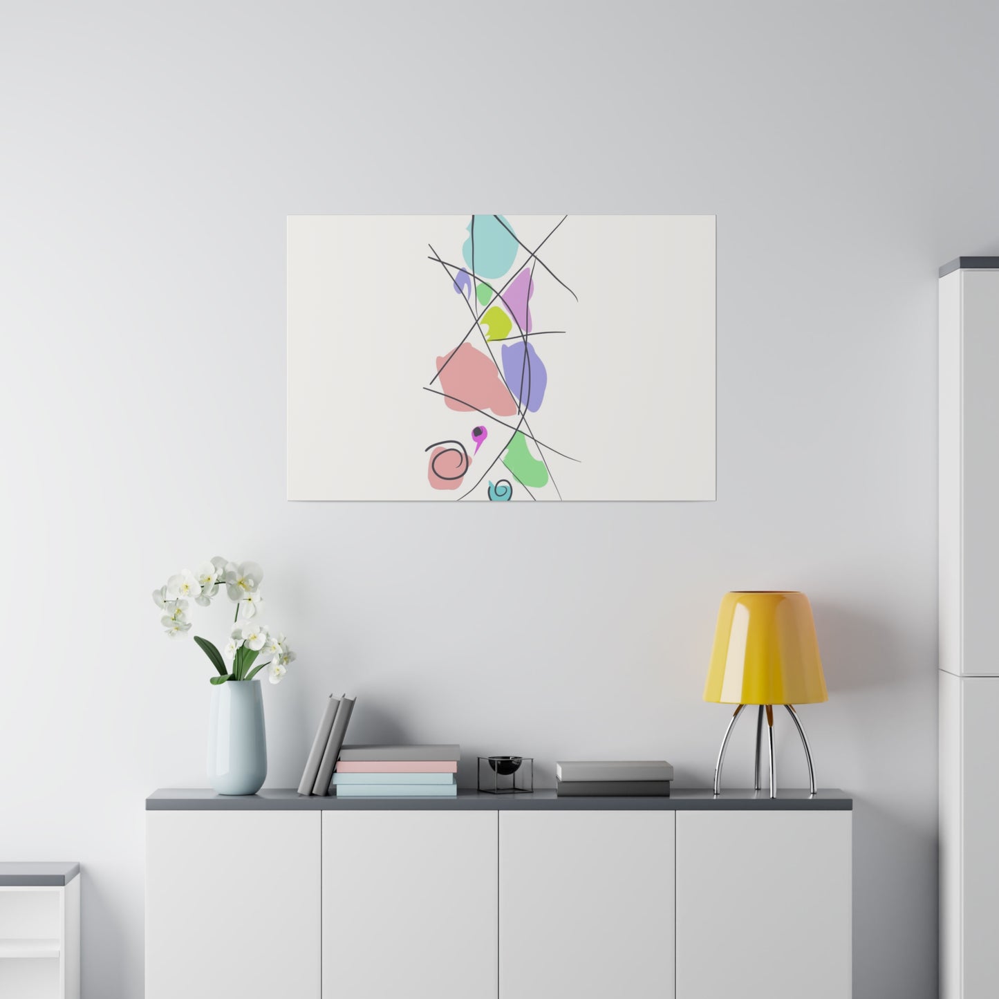 Pastels & Doodles Wall Art Printify