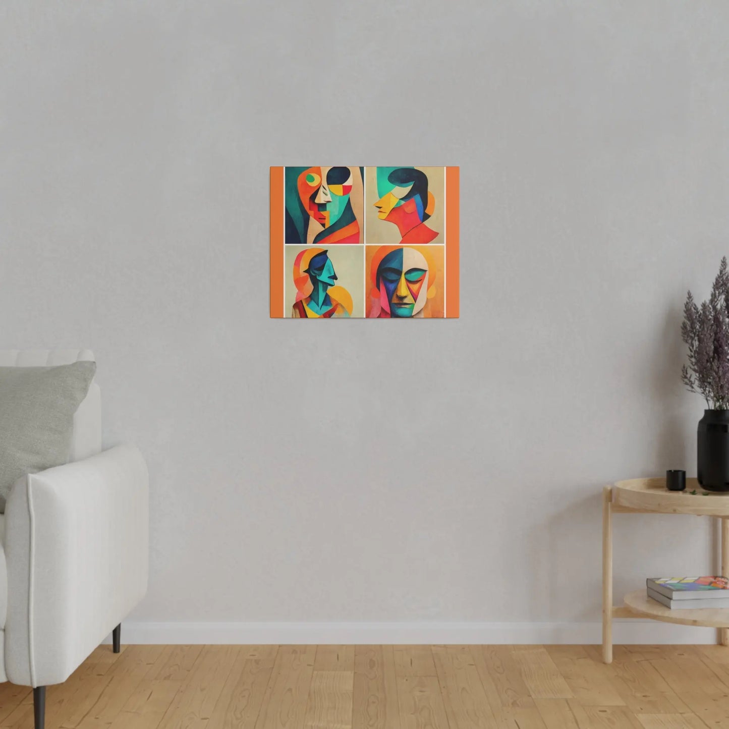 Abstract Faces Wall Art Printify