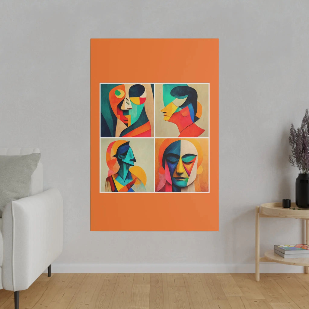 Abstract Faces Wall Art Printify