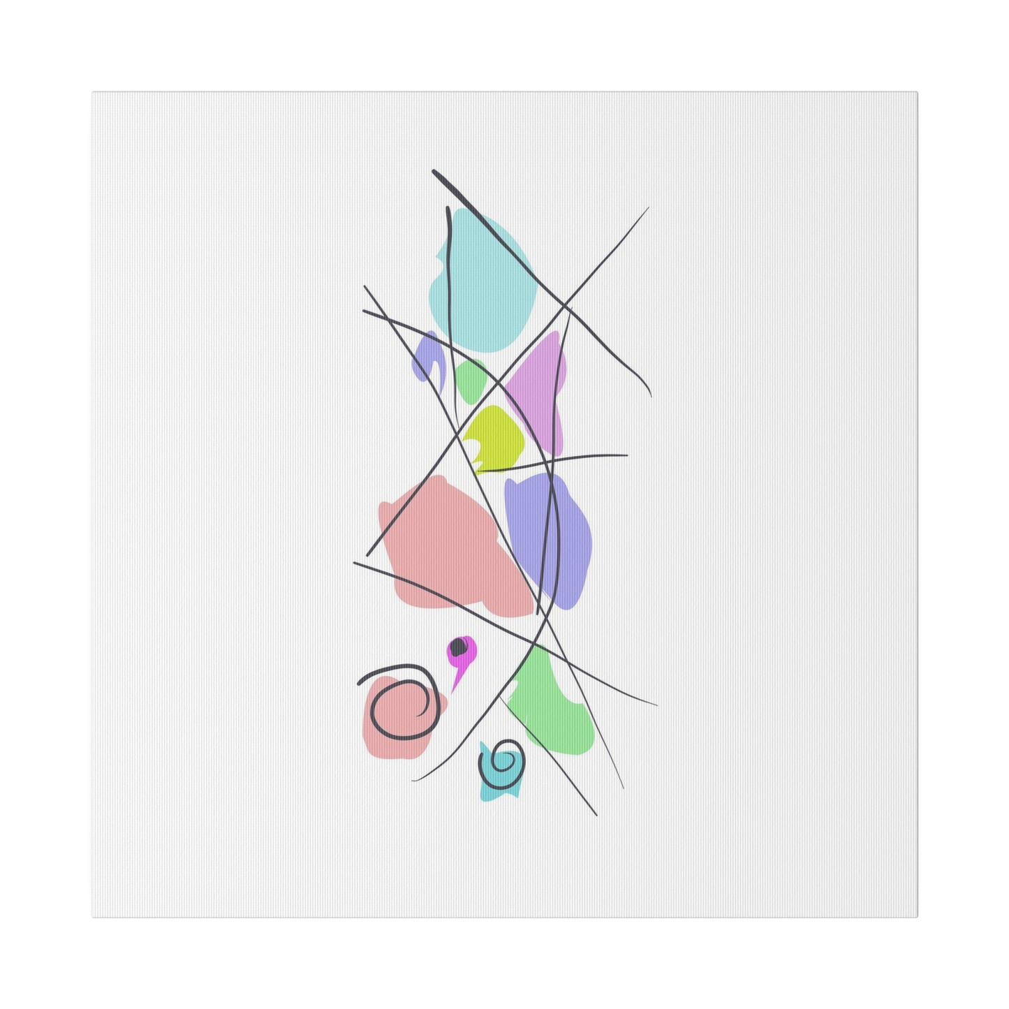 Pastels & Doodles Wall Art Printify