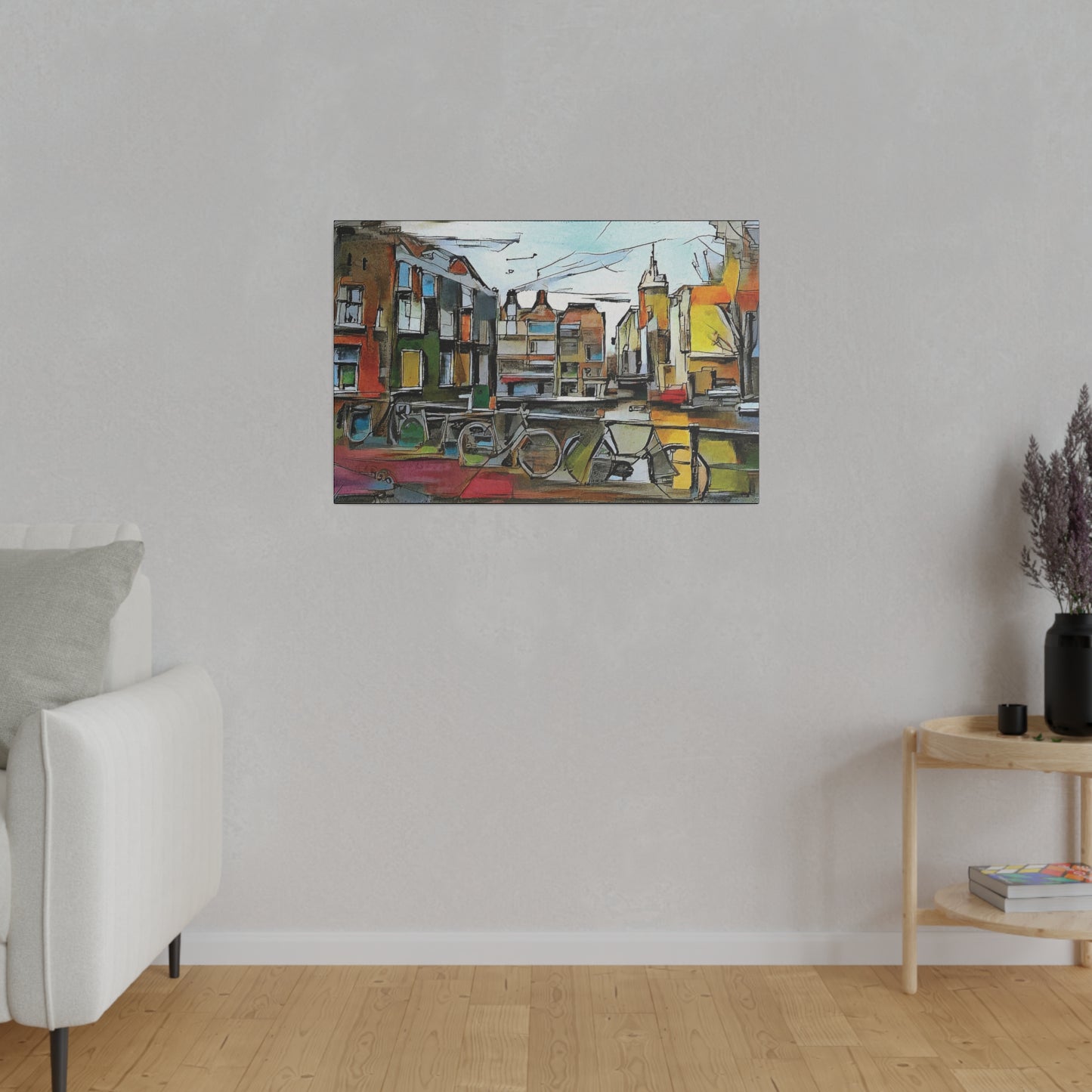 Walks in Amsterdam Canvas ￼ Printify