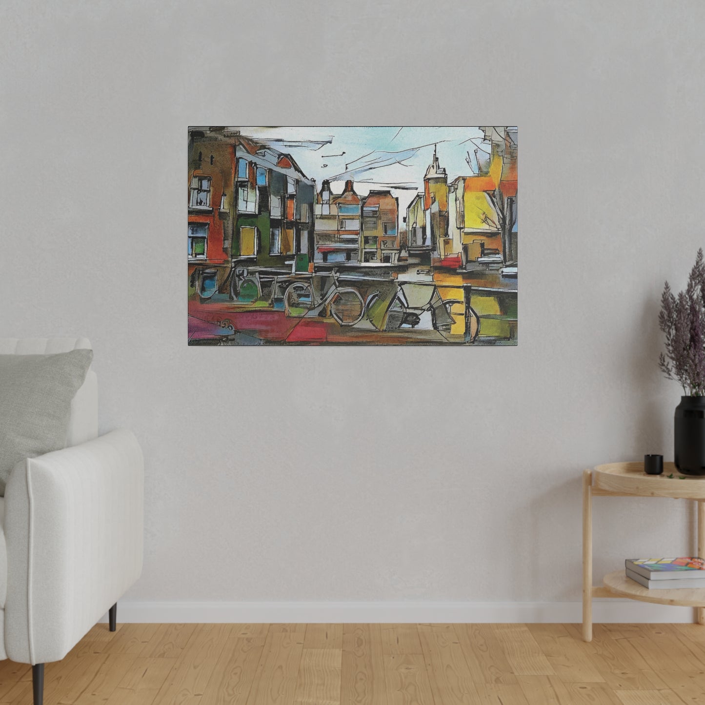 Walks in Amsterdam Canvas ￼ Printify