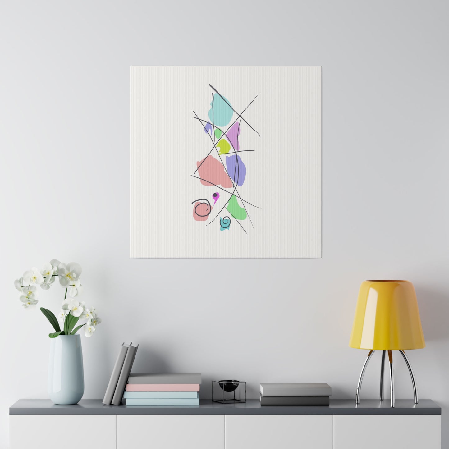 Pastels & Doodles Wall Art Printify