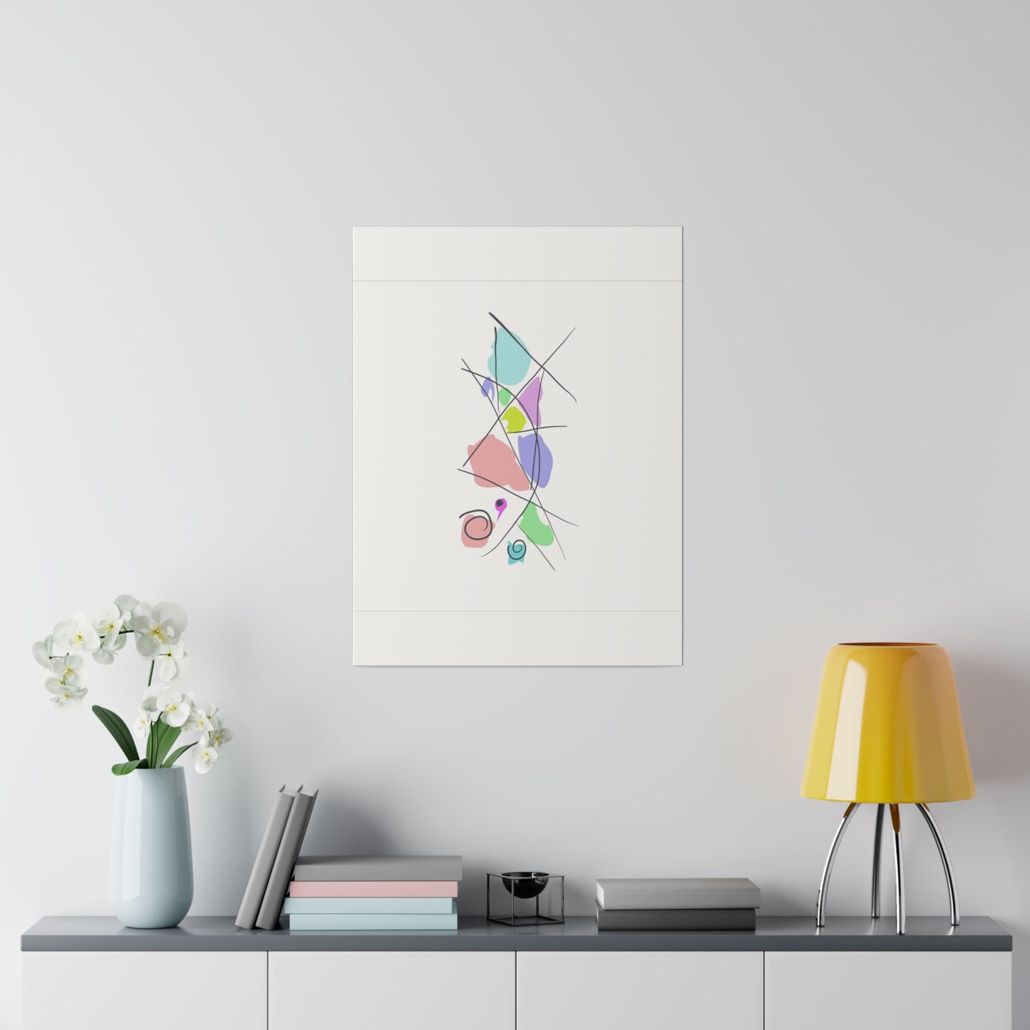 Pastels & Doodles Wall Art Printify