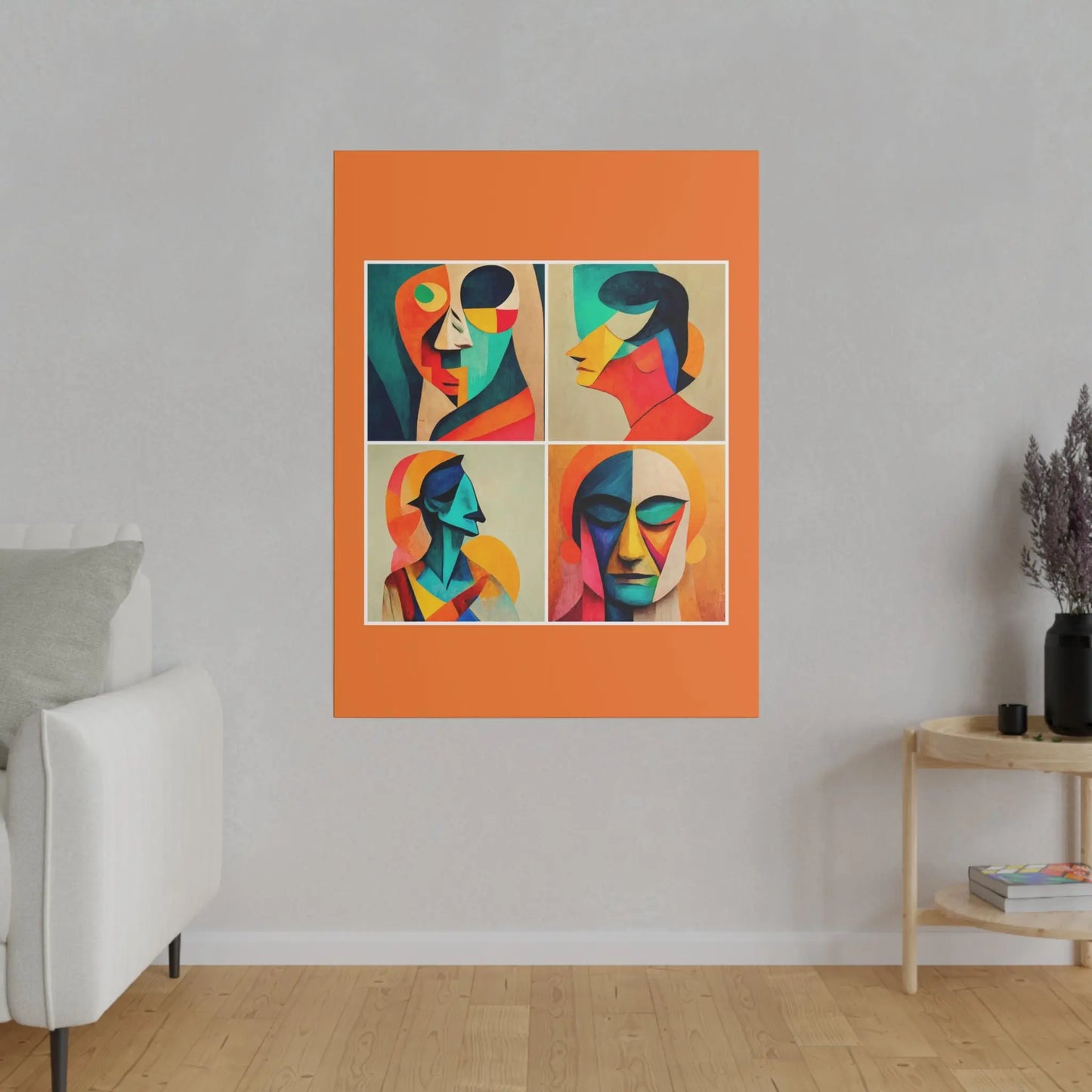 Abstract Faces Wall Art Printify