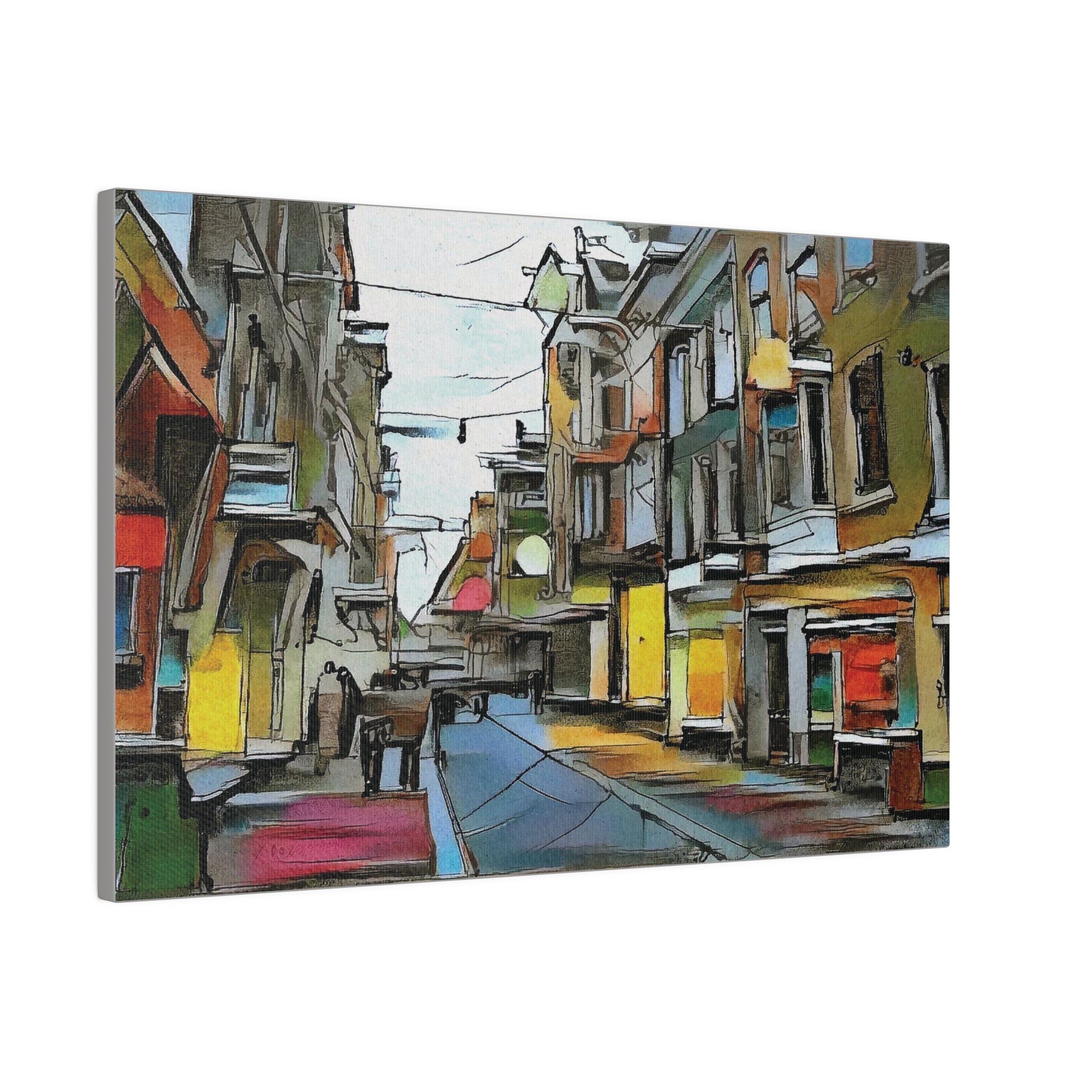 On The High Street Canvas Printify