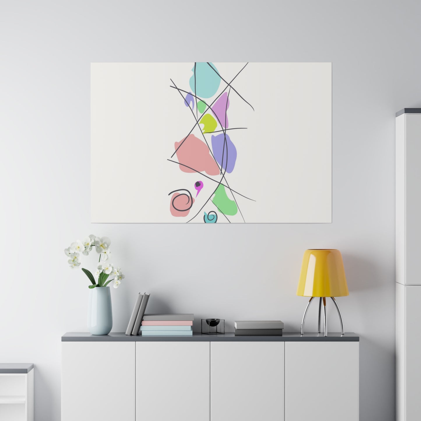 Pastels & Doodles Wall Art Printify