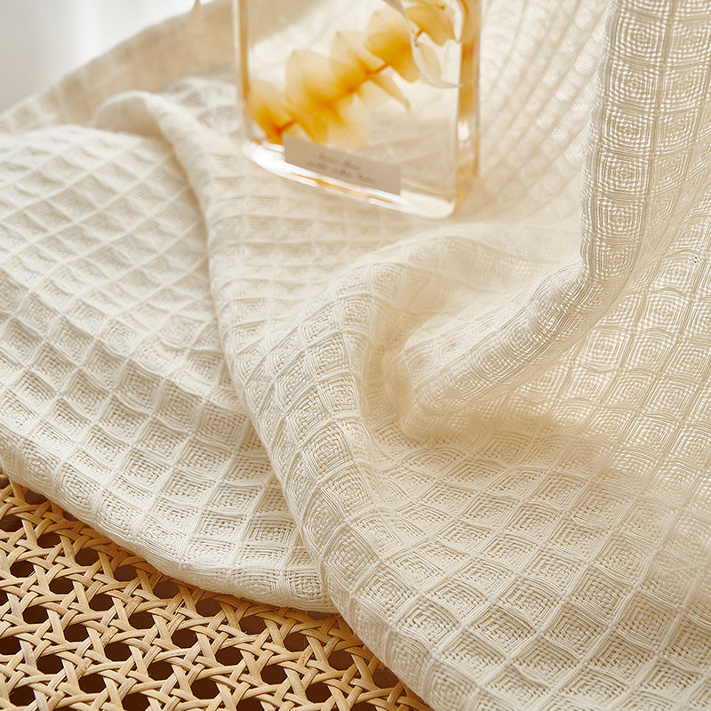 Warm Glow: Tawny Gauze Curtain - Perfect for Living Room, Bedroom, Balcony