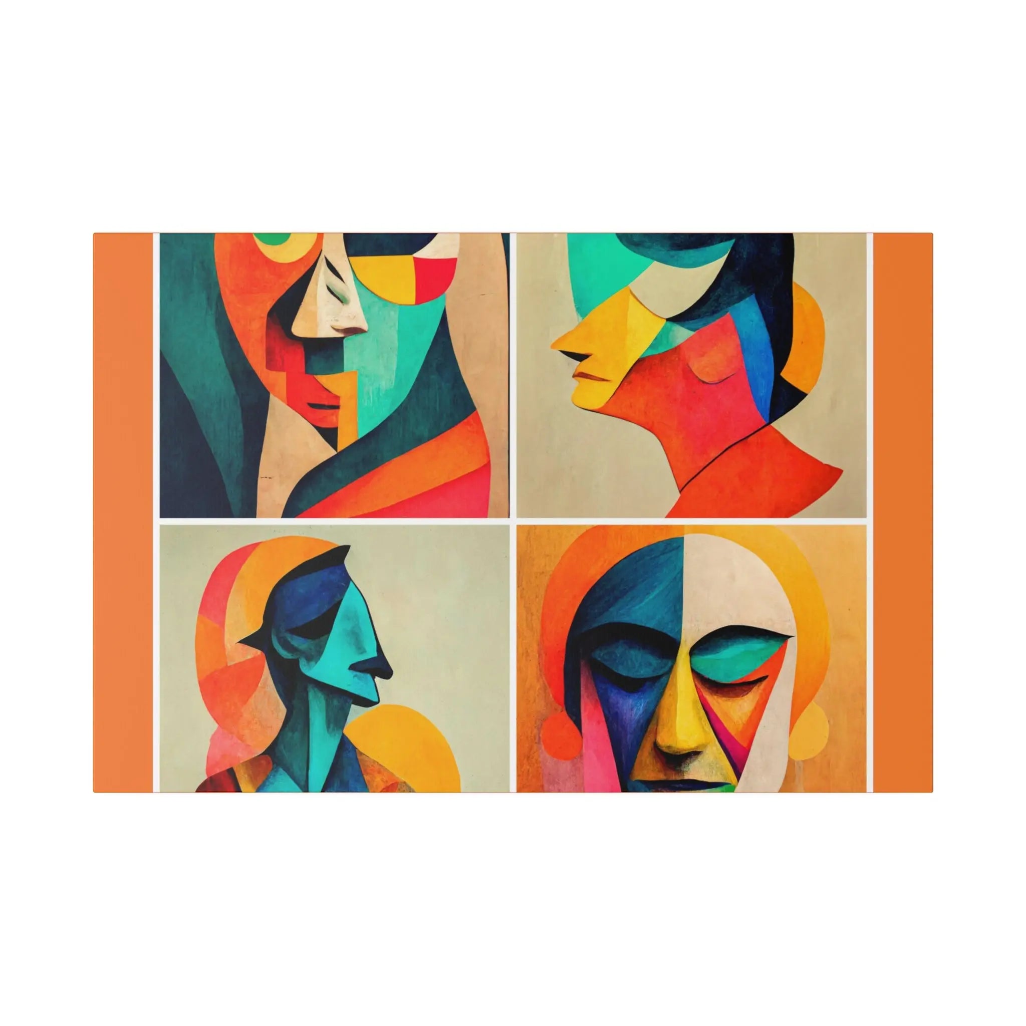 Abstract Faces Wall Art Printify