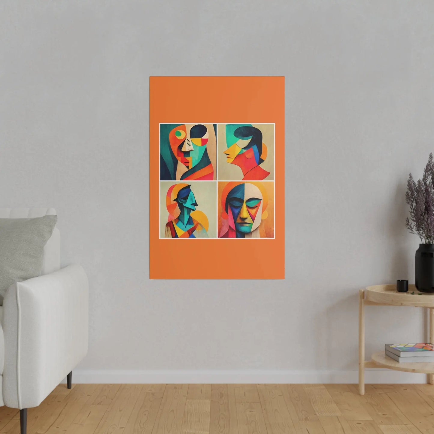 Abstract Faces Wall Art Printify