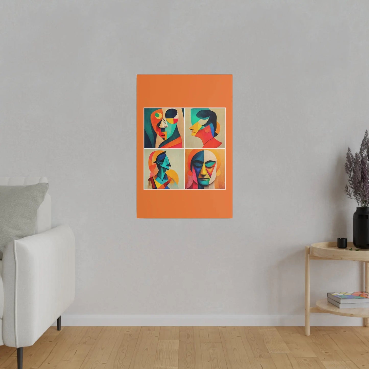 Abstract Faces Wall Art Printify