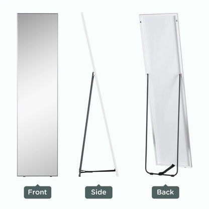 Silver Frame Full Length Mirror Londecor