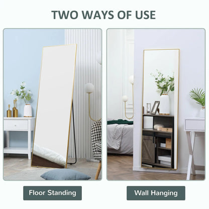 Golden Frame Full Length Mirror Londecor