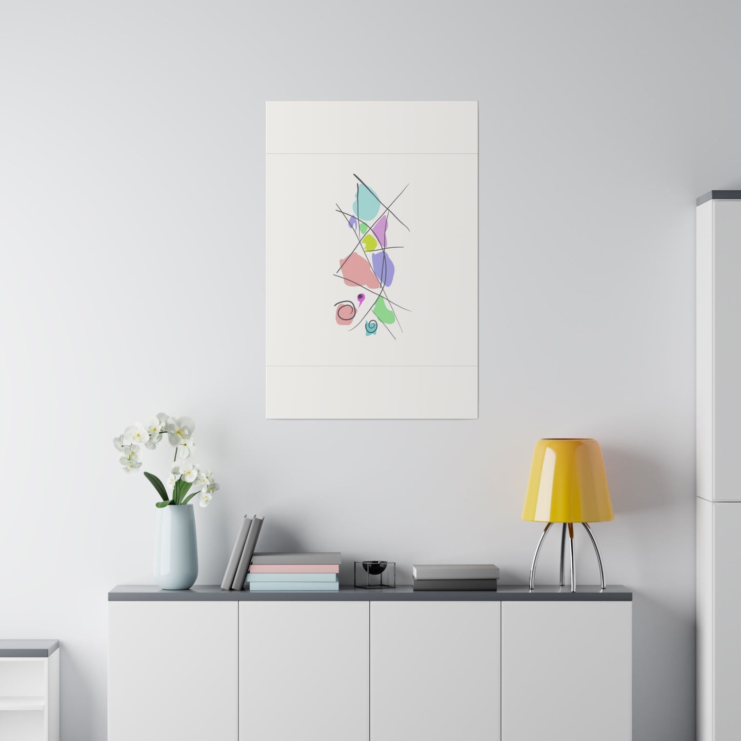 Pastels & Doodles Wall Art Printify