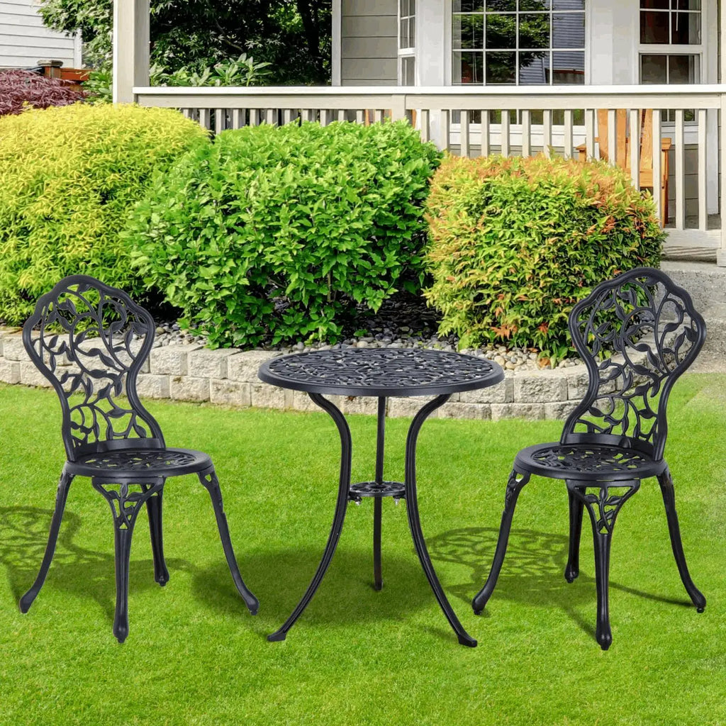 3 Pcs Cast Aluminum Bistro Set - Londecor