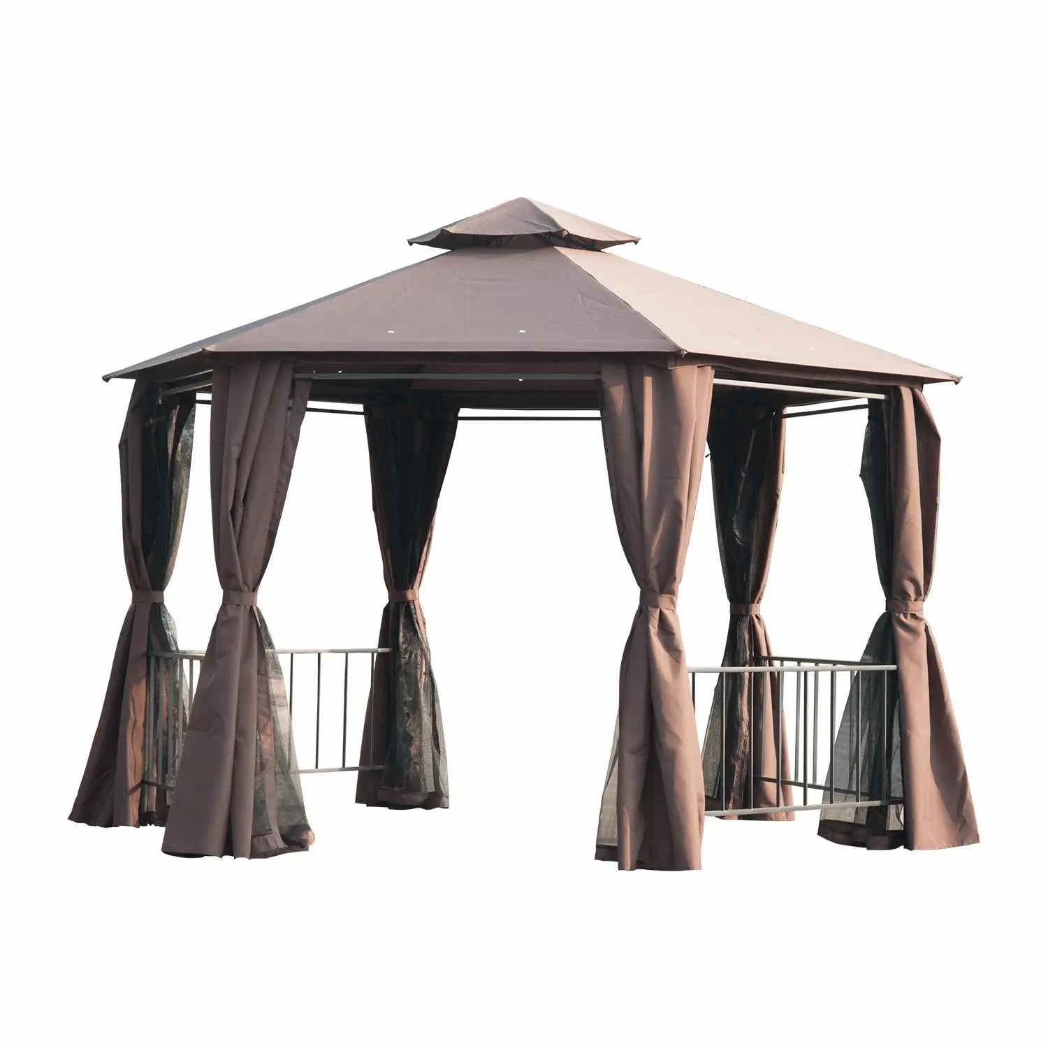 3 x 3(m) Hexagon Gazebo Patio Canopy Tent - Londecor