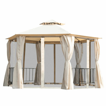 3 x 3(m) Hexagon Gazebo Patio Canopy Tent. - Londecor