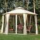 3 x 3(m) Hexagon Gazebo Patio Canopy Tent. - Londecor