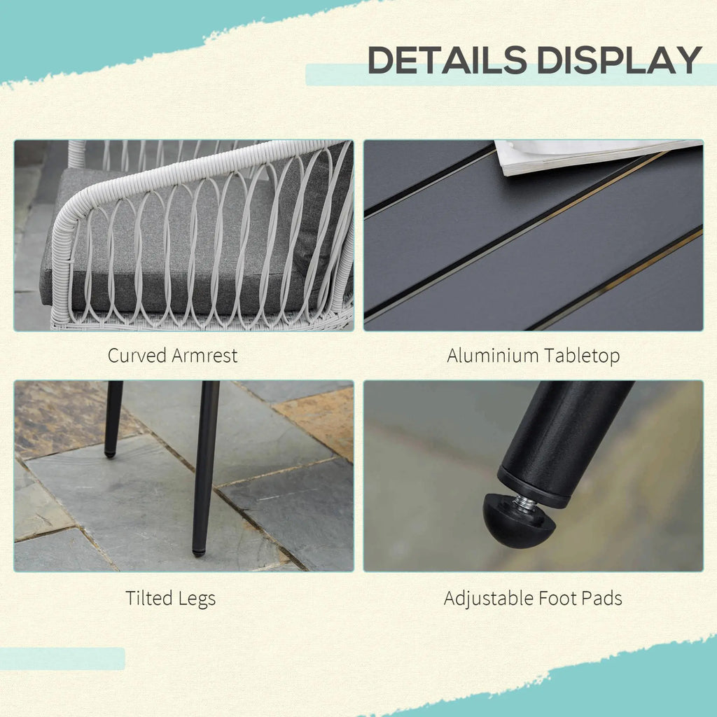 4 Piece Rattan Patio Sofa Set - Londecor