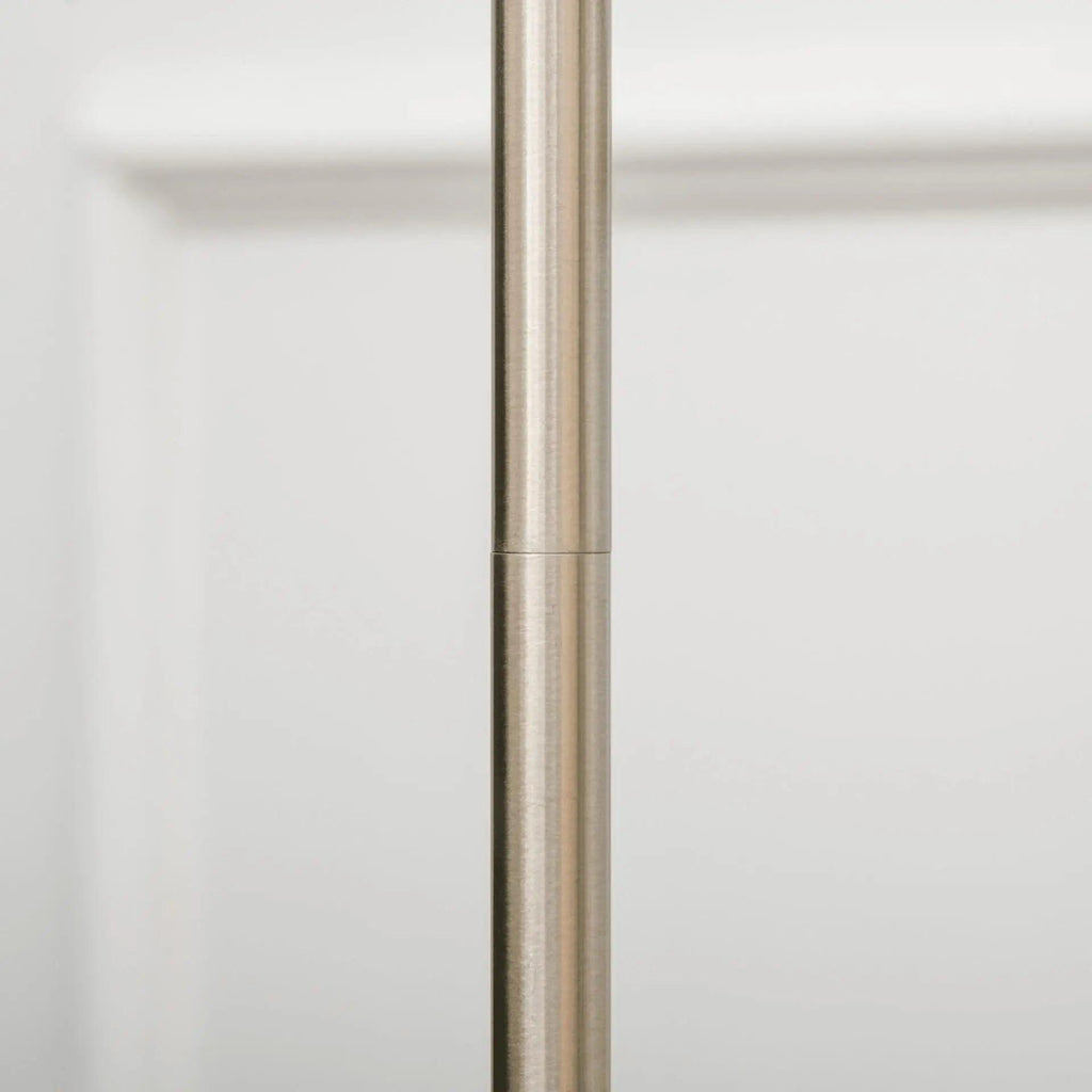 Steel Floor Lamp with Pleated Fabric Floor Switch. - Londecor