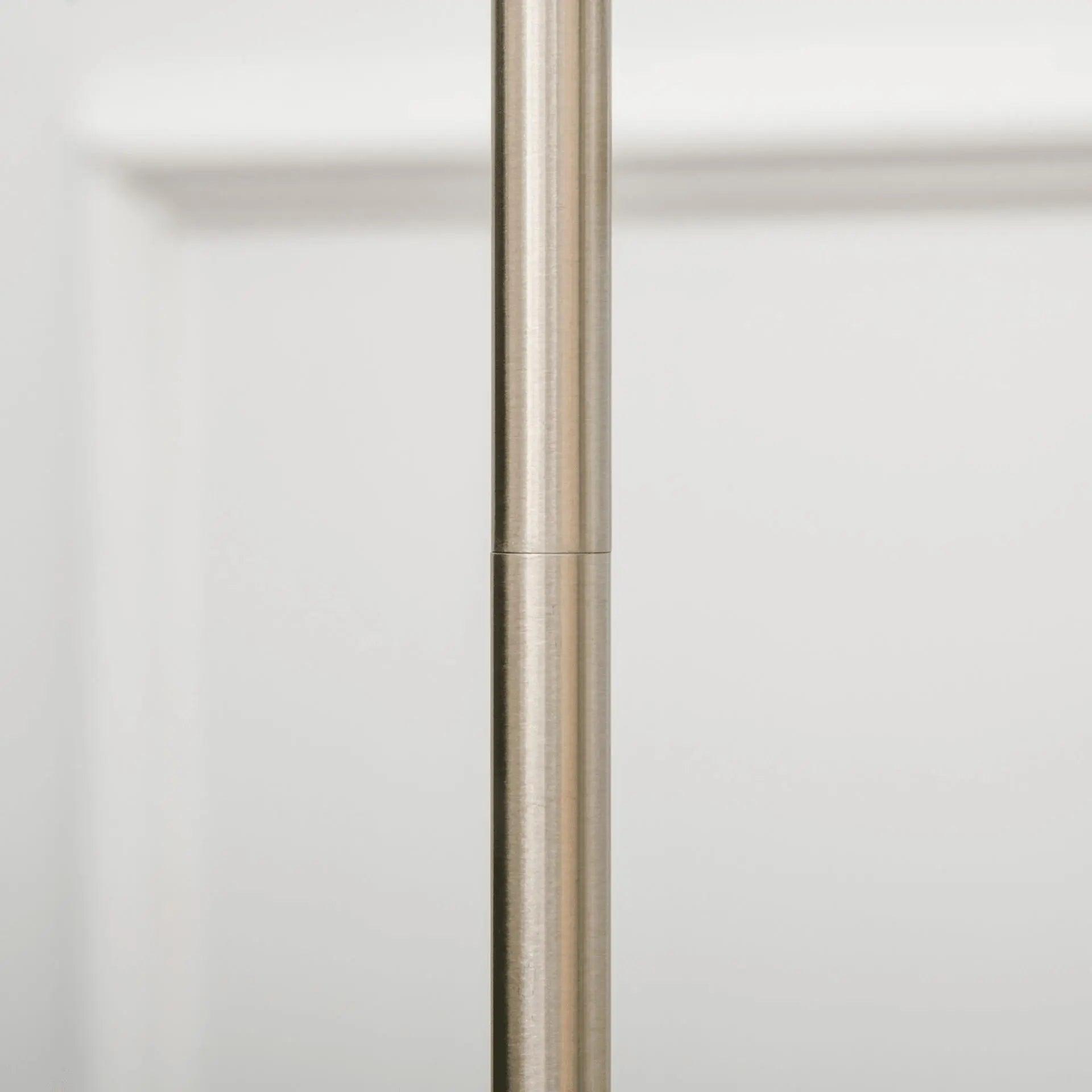 Steel Floor Lamp with Pleated Fabric Floor Switch. - Londecor