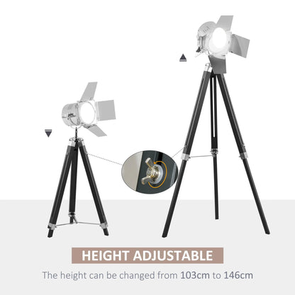 Industrial Tripod Floor Lamp. Londecor