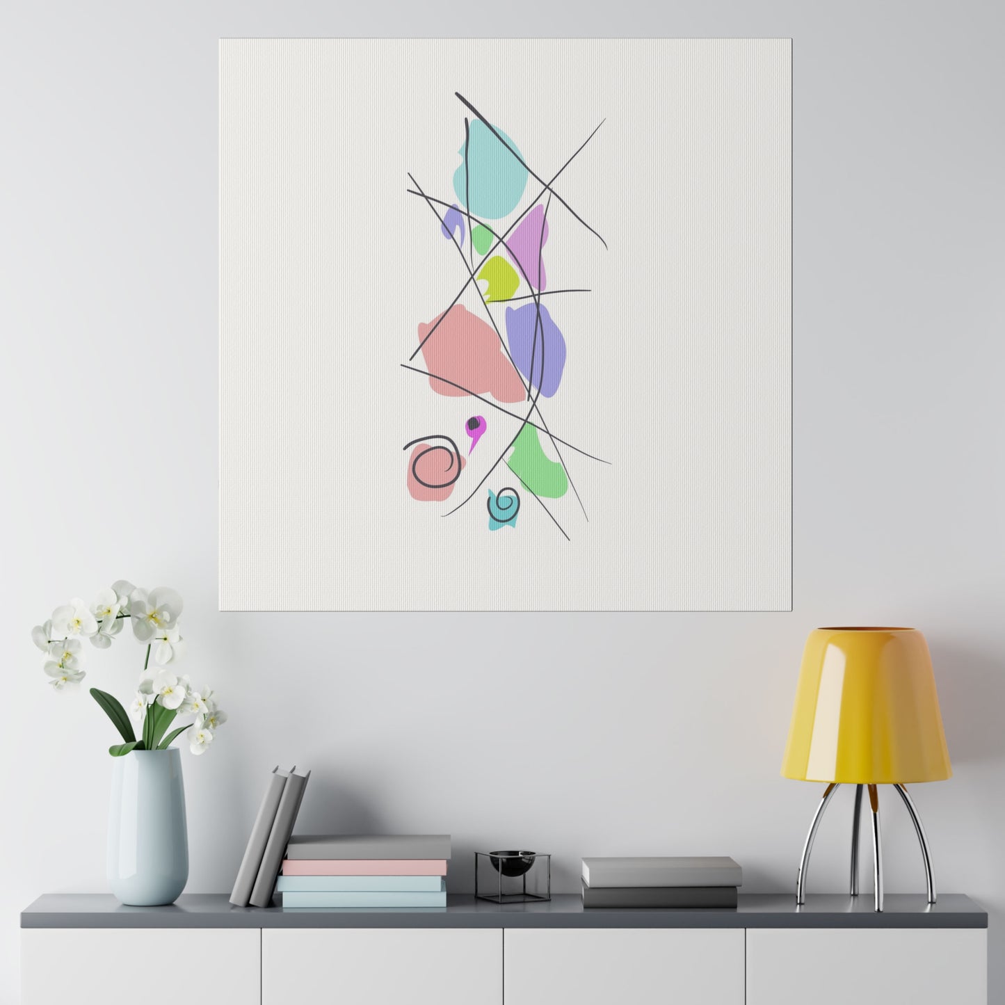 Pastels & Doodles Wall Art Printify