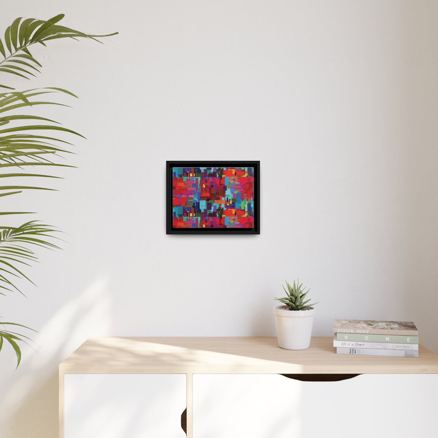 Abstract painting, Black Frame Printify