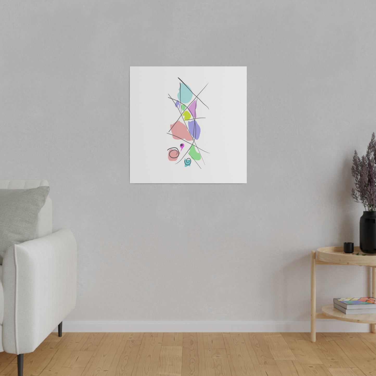 Pastels & Doodles Wall Art Printify