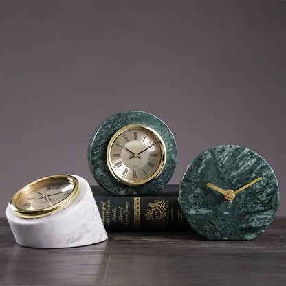 Marble Desktop Clock Londecor