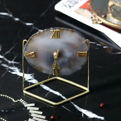 Luxurious Agate Stone Clock Londecor