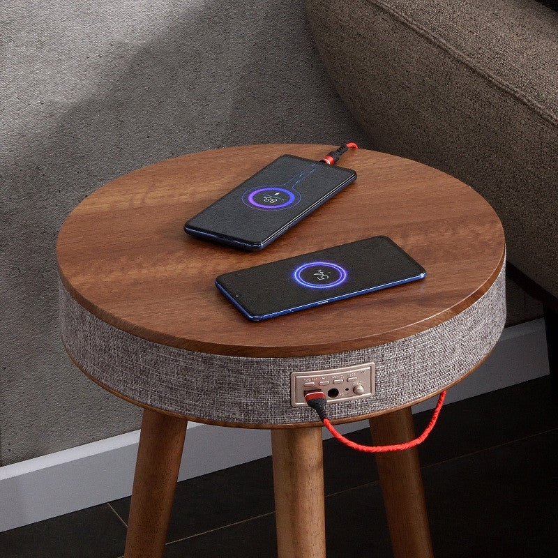 Wireless Charging Bluetooth Speaker Small Coffee Table