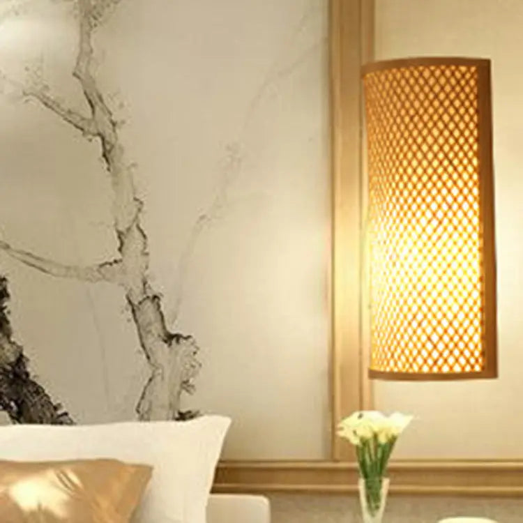 Bamboo & Wood Hotel Wall Lamp Londecor