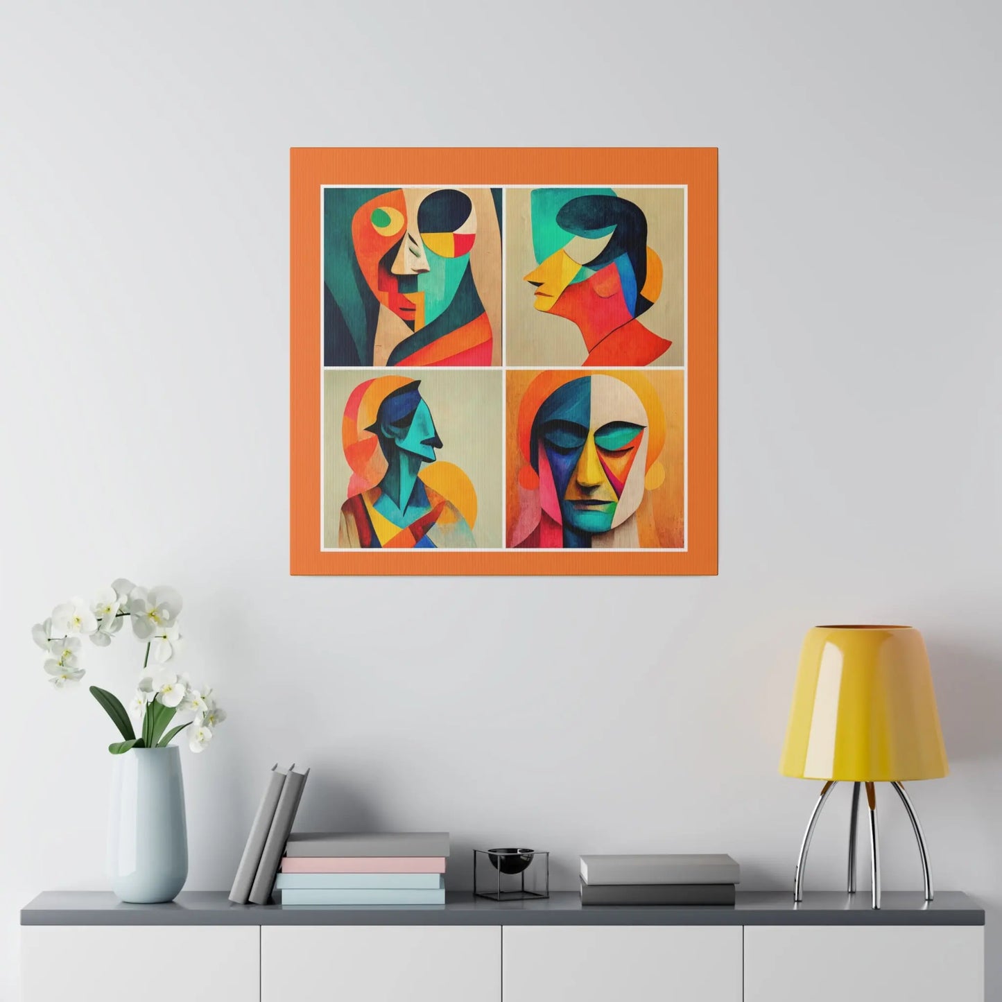 Abstract Faces Wall Art Printify