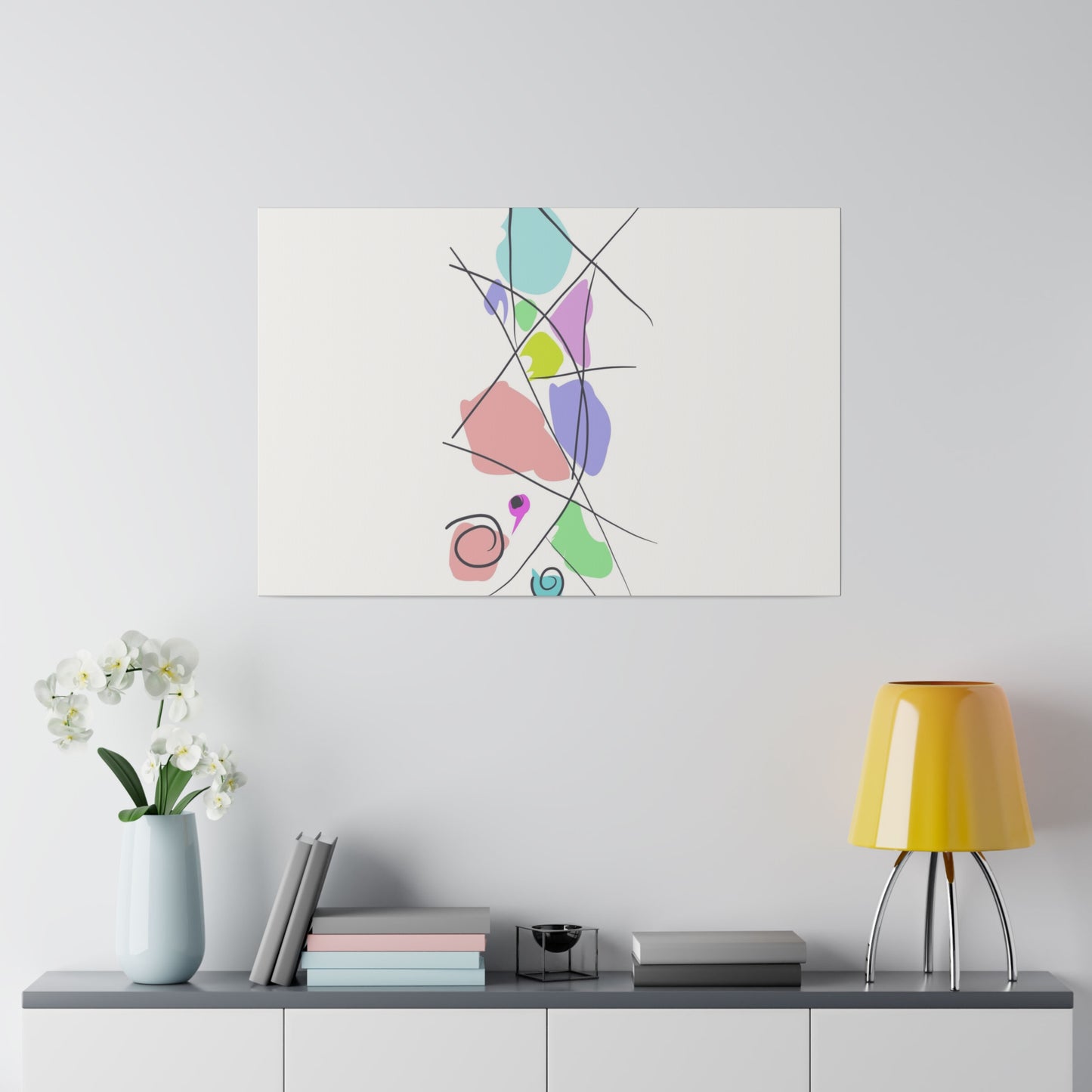 Pastels & Doodles Wall Art Printify