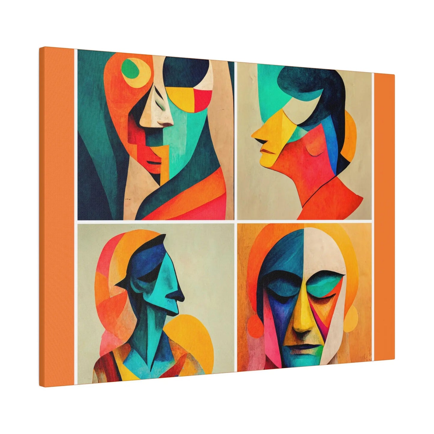 Abstract Faces Wall Art Printify