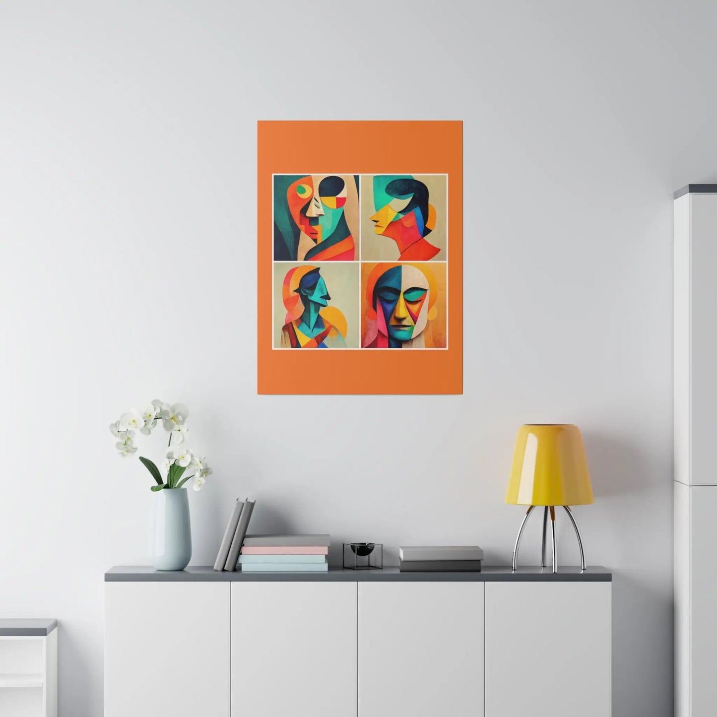 Abstract Faces Wall Art Printify