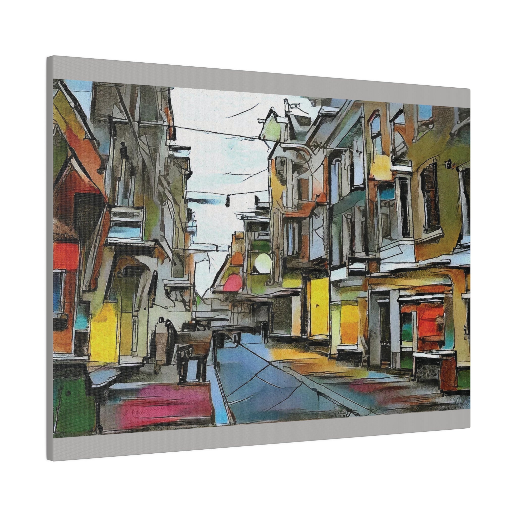 On The High Street Canvas Printify