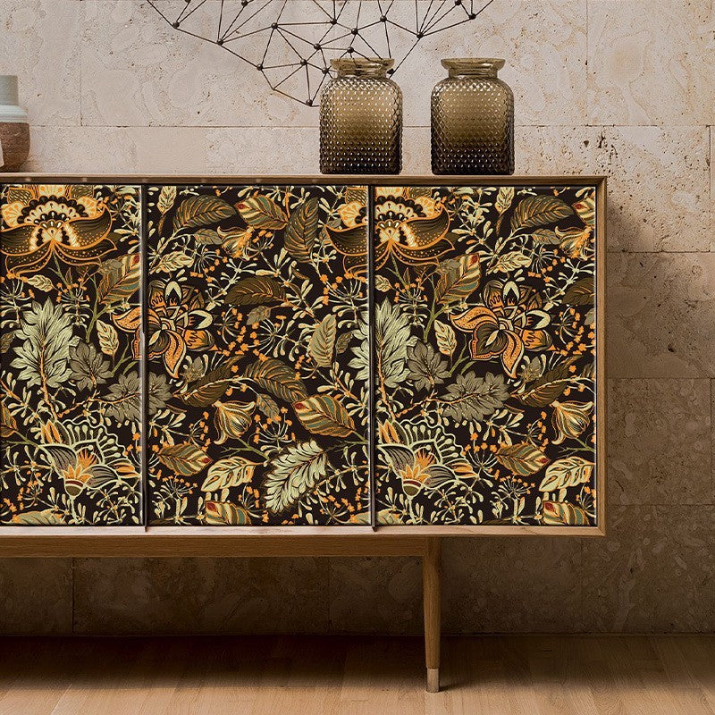 Teahouse Decoration Retro 3d Rattan Wallpaper