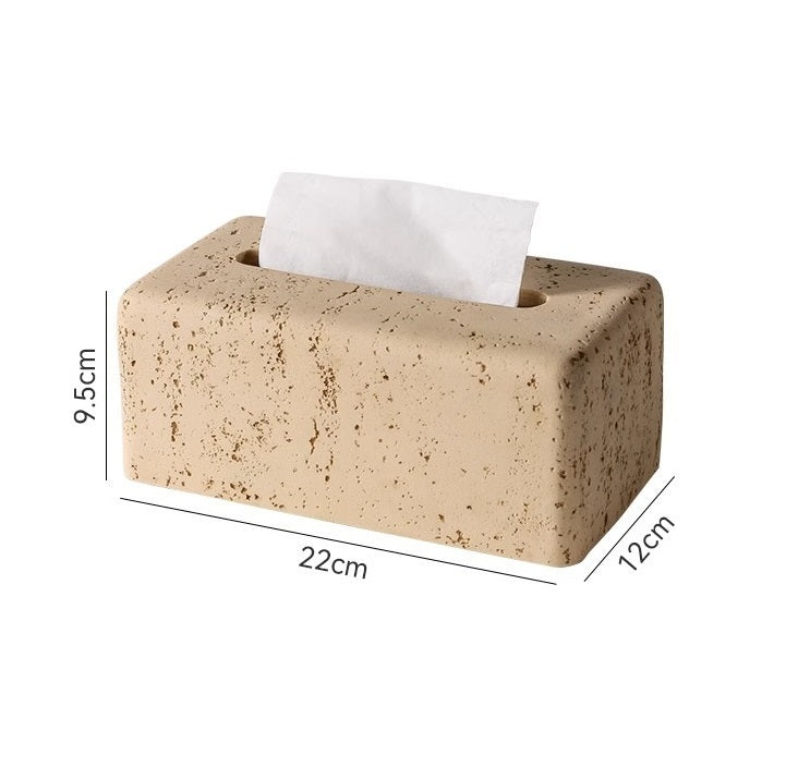 Product information: Material: Resin Style: light luxury Packing list: Paper box * 1 Product Image: Stone Paper Box